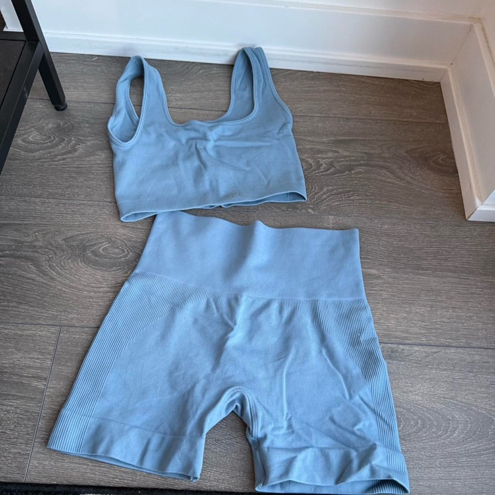 Set active Seamless Blue Workout Set - Picture 3 of 6